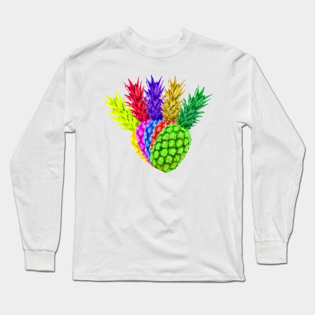 pineapple Long Sleeve T-Shirt by denpoolswag